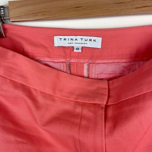 Trina Turk Los Angeles Straight Leg Pant - Coral - Picture 7 of 7